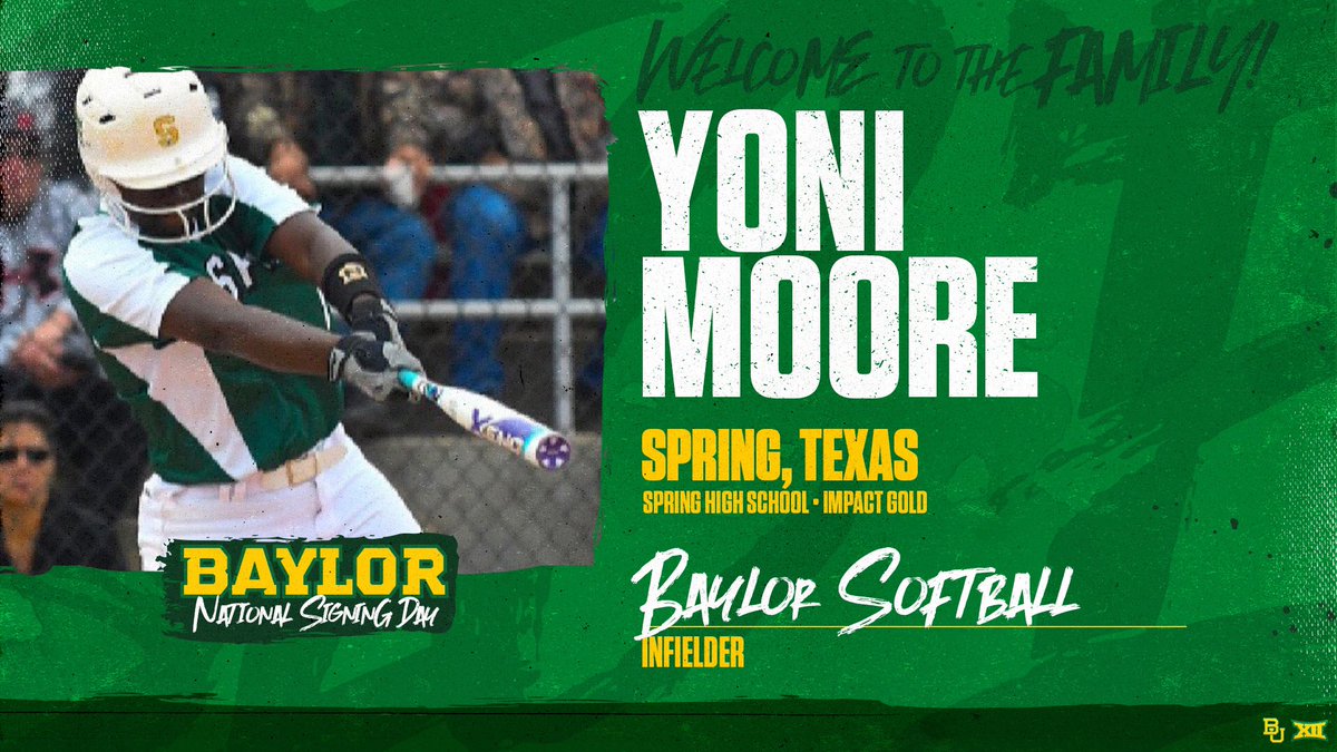 BaylorSoftball's tweet image. Closing out our signing class with some serious power💥💥💥

Welcome to the #BaylorFamily, Yoni! 

Bring some of those 300-ft dingers 😱 with you to Getterman in 2020!

#SicEm #SignBU