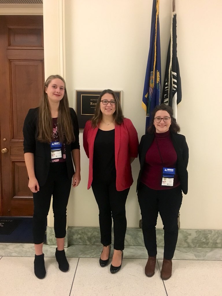 Warm thanks to Ms. Diohep from <a href="/RepRonEstes/">Rep. Ron Estes</a> team for meeting with Katharina and Linnea from #Germany on this snowy DC morning! ❄️Thank you for your continuous support of exchange programs!