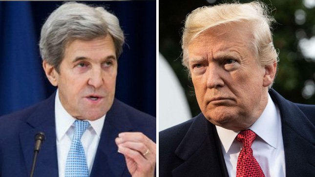 thehill's tweet photo. Kerry tears into Trump for skipping visit to military cemetery: "Truculent child president" https://t.co/jLeVUG2m3J https://t.co/xaYIHakPyn