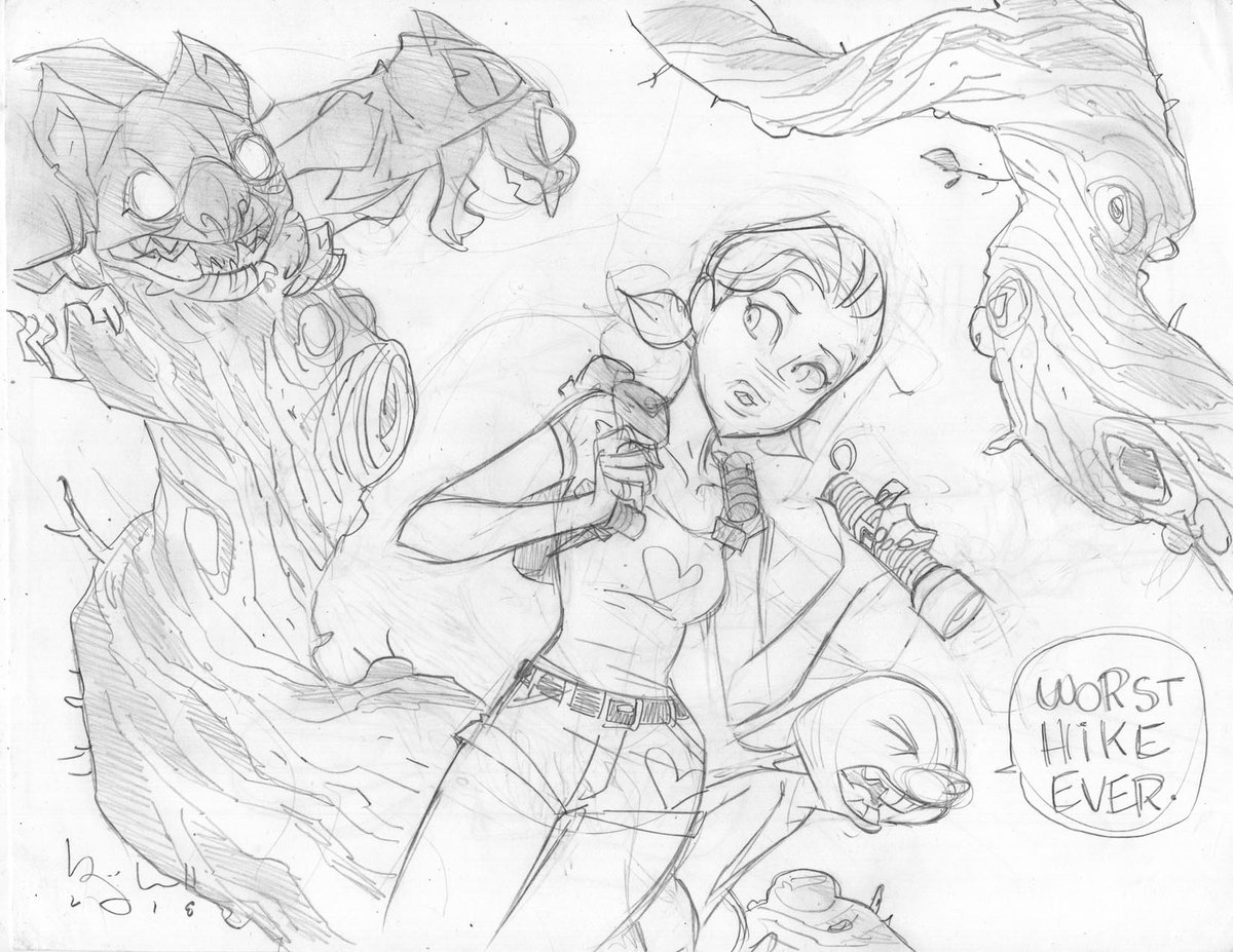 bencaldwellart's tweet photo. #daredetectives #dailydoodle, a pleasant little country hike! $40 etc
(oh yeah there's random #archicomics cover art on the back) https://t.co/bCvfQkh7Kh