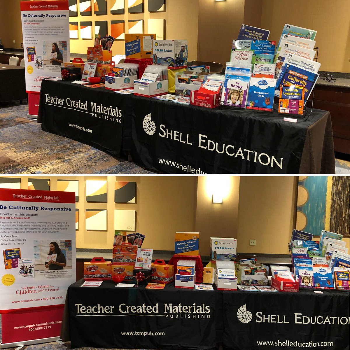 vjohnsenMN's tweet photo. We are in the house! Be sure to stop by @MinneTESOL #MELEd #ELL @tcmpub #CLR https://t.co/7efvLVjiPD
