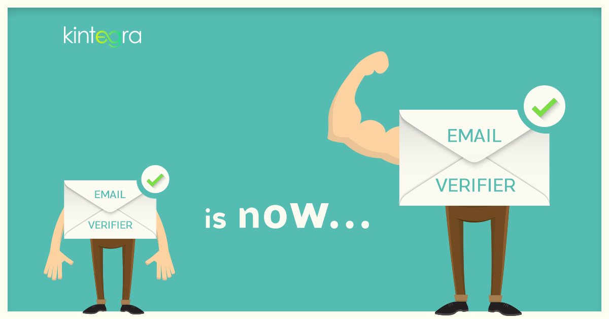 kintegraio's tweet photo. Good just got Better!!!๐ช๐ช๐ช
We here at #Kintegra are really glad with all the appreciation regarding our tools and in return, we bring in an ADD-ON feature for Email Verifier
Now with just ONE-CLICK you can upload and verify Million+ emails #emailverify https://t.co/kaXfnXpXie https://t.co/I0hxKjyNxV