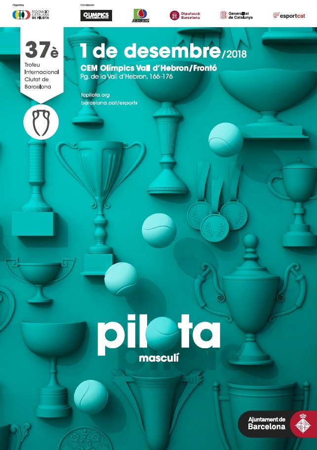 L'1 de desembre, el CEM Olímpics torna a ser l'escenari de la millor pilota amb el 37è Trofeu Internacional Ciutat de Barcelona de pilota. Després del <a href="/MundialPilota/">Campionats del Món de Pilota 2018</a>, segueix el protagonisme per aquest esport! <a href="/fcpilota/">FCPilota</a>