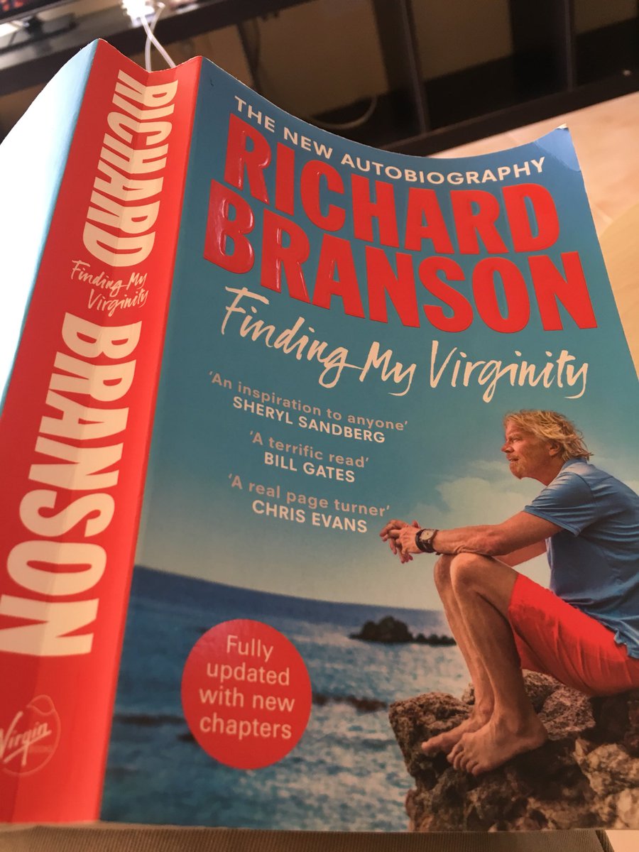 tri6tan's tweet photo. @richardbranson @Virgin Really enjoying your new book, inspirational, &amp; packed with adventures at every turn of the page.76 near misses 😲 wow!!!?? https://t.co/UVdcpRXhQO