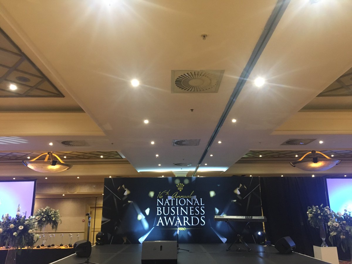 SABizAwards's tweet photo. Anticipation is mounting for the awards that will be happening on this stage tonight #SABizAwards https://t.co/DhSxd3WG0a