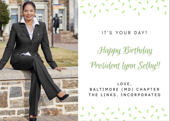 BaltimoreLinks's tweet photo. The Baltimore (MD) Chapter of The Links, Incorporated wishes our fearless leader Madam President, Lynn Selby, a very Happy Birthday!!! May God continue to bless you in every aspect of your life.  We love you! https://t.co/lfV7faOWVJ