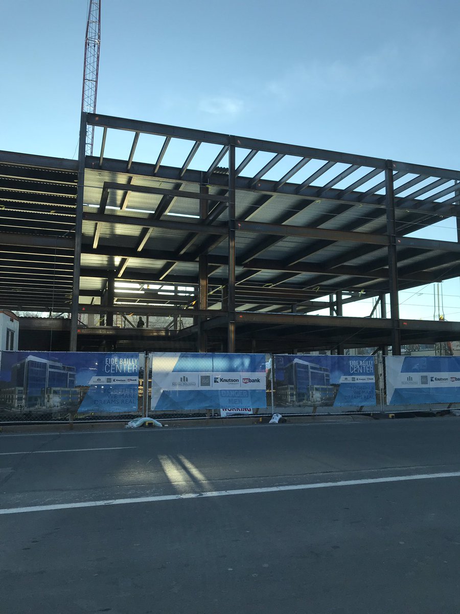 jaymeemjean's tweet photo. #EideLike to show you the progress on the @EideBaillyLLP Mankato’s new office. #EideBaillyCenter #GettingVertical https://t.co/7z7DLWkvKD