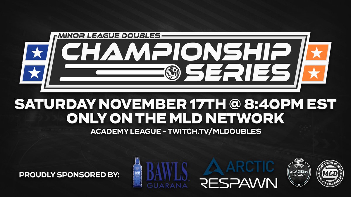 MLEsportsGG's tweet photo. Join us on the #MLDNetwork this Saturday for the Season 7 #AcademyLeague Championship Final. Will @WizardsMLD retain the title or can the @JetsMLD finally win their first as a franchise? Find out this Saturday from 8:40pm ET

📺https://t.co/2V1j2n3tnE
#MLDPlayoffs #RocketLeague https://t.co/6T19t0QZFT