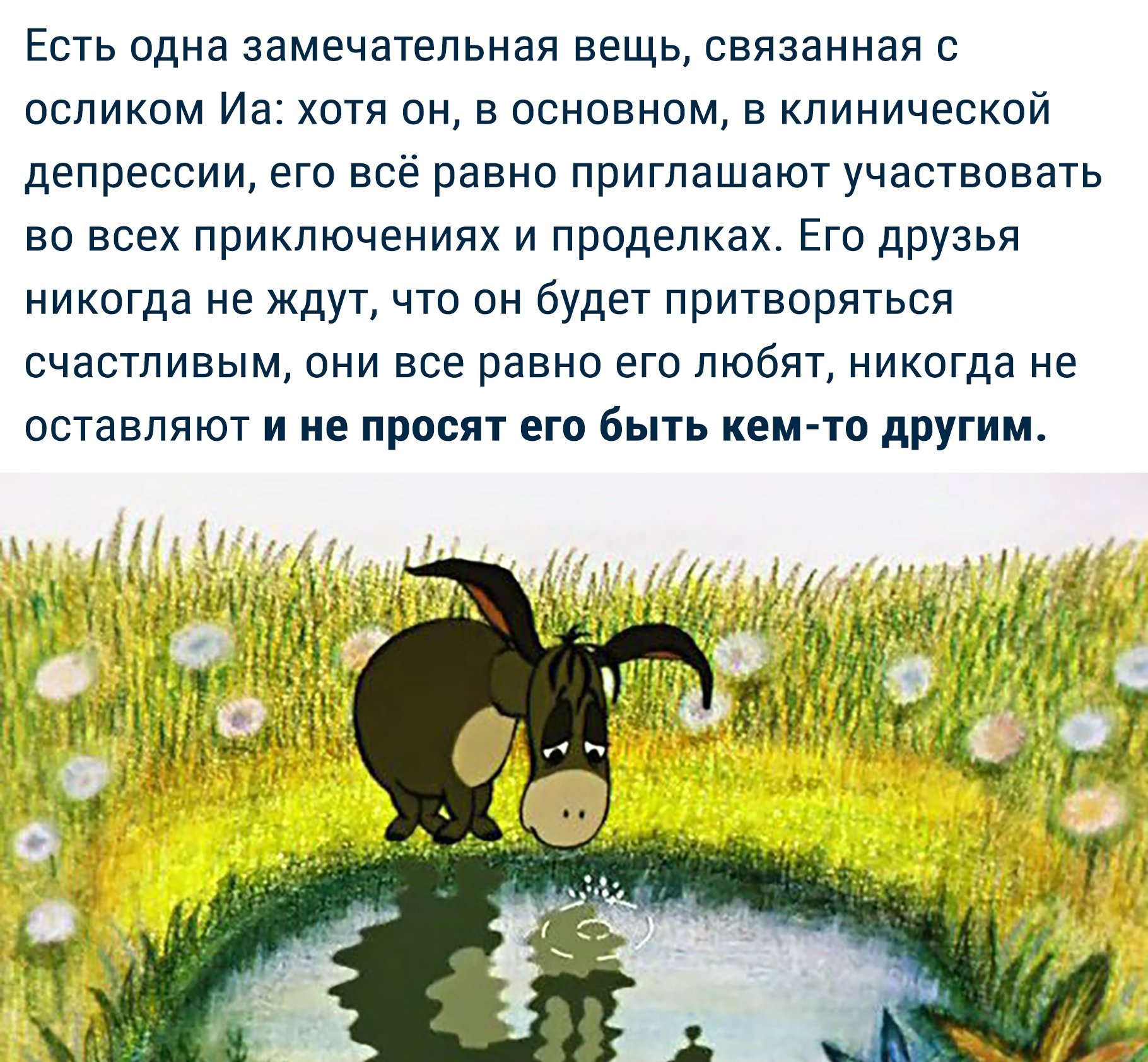 Фраза ослика ИА про день рождения