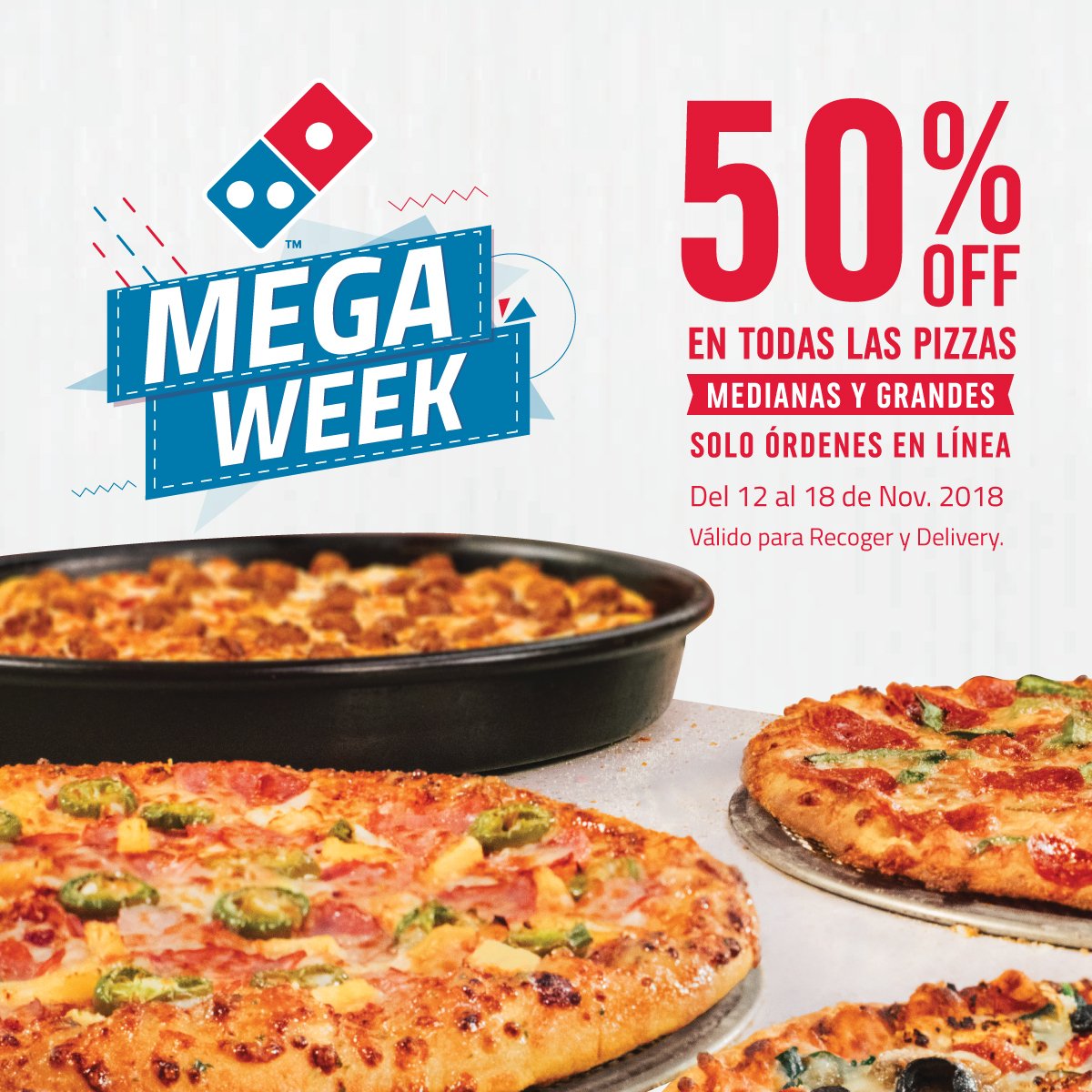 Dominos Pizza Rd Ar Twitter Volvio La Oferta Mas Esperada Del Ano Domino S Mega Week Todas Nuestras Pizzas Grandes Y Medianas Pizzas A Mitad De Precio T Co Tkv5nmzcgk Dominos Pizza Rd Ar Twitter Volvio La Oferta Mas Esperada Del Ano Domino S Mega Week Todas Nuestras Pizzas Grandes Y Medianas Pizzas A Mitad De Precio T Co Tkv5nmzcgk