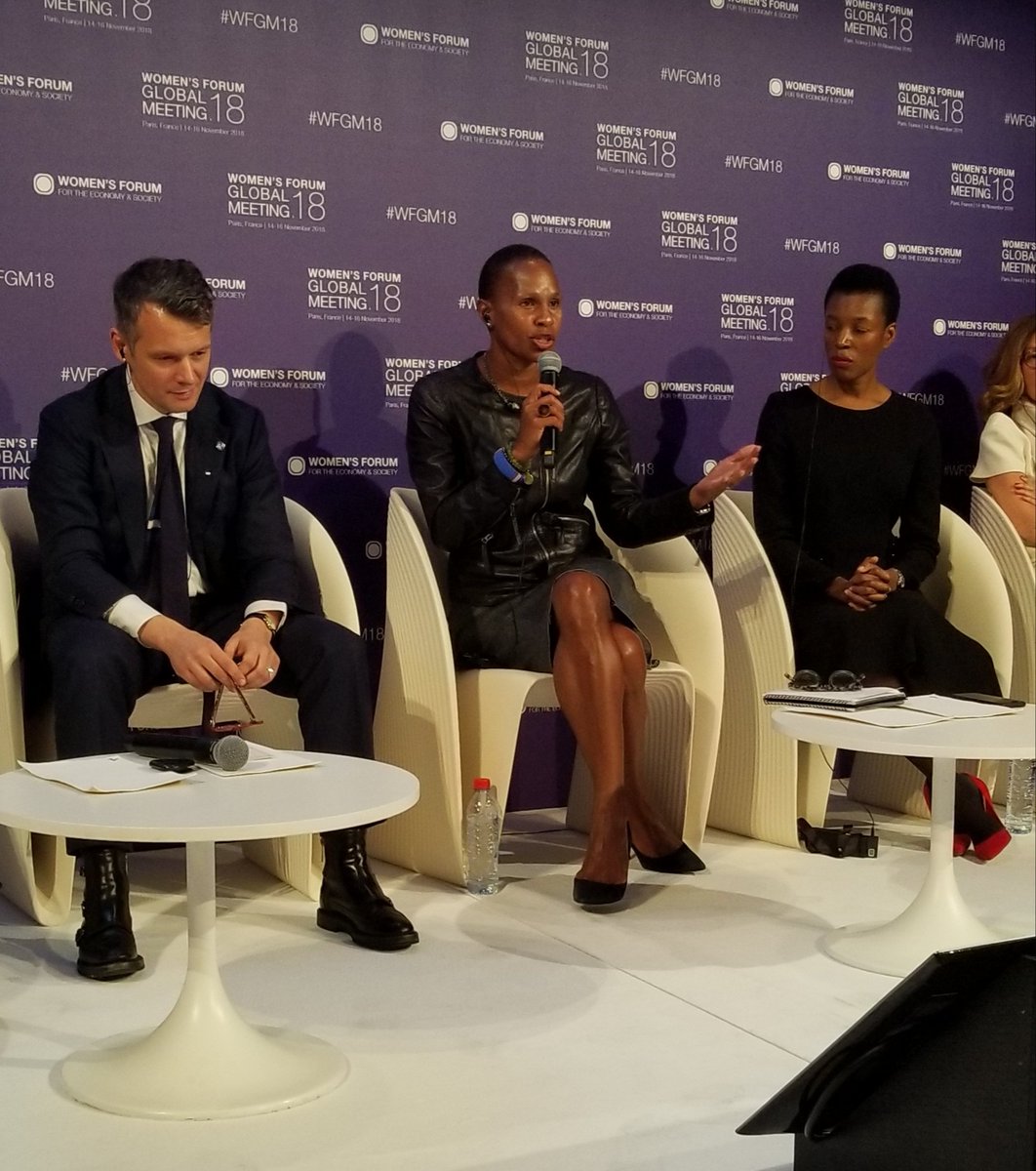 LeahDaughtry's tweet photo. "Our children are raising smarter parents."~ @JeanineLiburd @BET discussing "Demolishing stereotypes across genders" at #WFGM18 https://t.co/XNWa1ySFtT