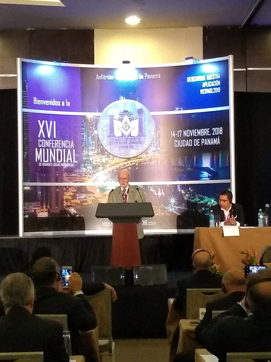 rubenscmonteiro's tweet photo. Attending to the XVI World Conference of Regular Masonic Grand Lodges with our MW Bro. Nelson Lopes Ribeiro, Grand Master of the Grand Lodge of the State of Rio de Janeiro. #GLMERJ #wcrmgl2018 #CMSB https://t.co/R0sVtTaF0R