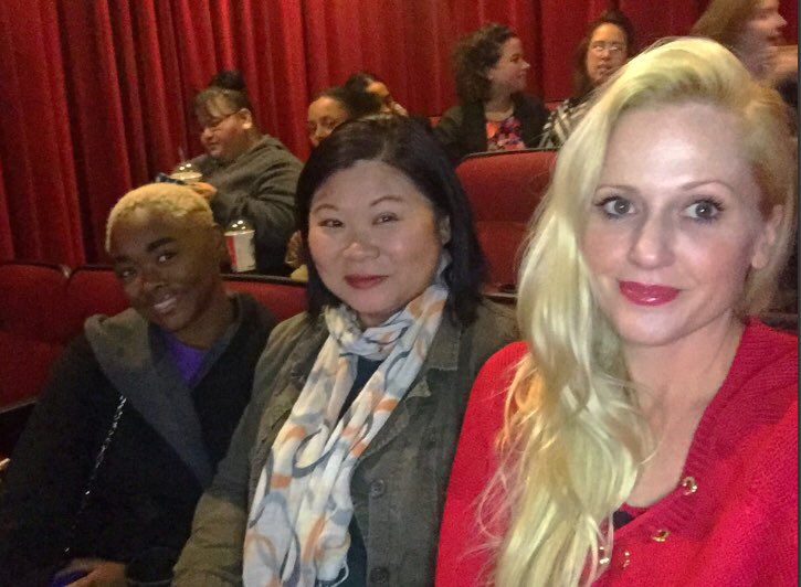 theonlyheatherc's tweet photo. Just watched an early #screening of the #perfect #girlsnight #movie it was #lol #funny @jlo #secondact @leahremini was #hillarous as was @charlyne_yi who #killedit 
Opens #december 21st
#knowyourworth this #holidayseason https://t.co/ssWhbkt2LV
