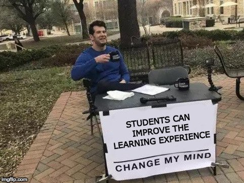 Students can improve the learning experience...change my mind! Come to the <a href="/RyersonU/">Ryerson University</a> Student Learning Centre and discuss! x.com/SXDLab/status/…