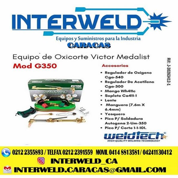 INTERWELD_CA's tweet image. + Info Contactenos al 0212 235 58 93 Somos Interweld, C.A Equipos &amp;amp; Suministros para la Industria