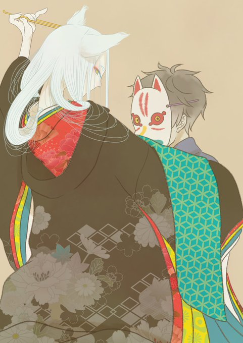 花魁ファッションのtwitterイラスト検索結果