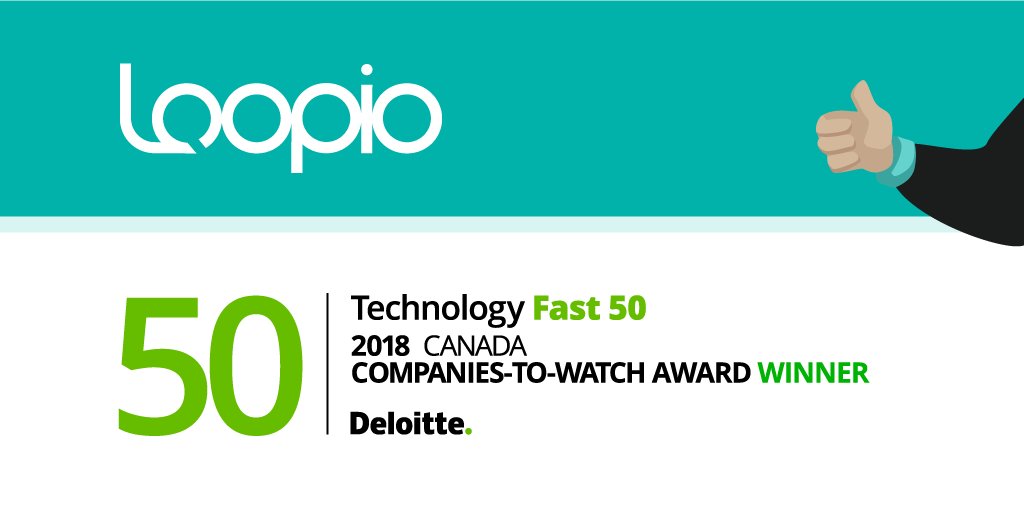 We’re thrilled to be named one of Canada’s Companies-to-Watch in the 2018 <a href="/DeloitteCanada/">Deloitte Canada</a> Technology Fast 50 Awards. 2018 has been a year of exponential growth at Loopio and we are not slowing down any time soon! #Fast50CA bit.ly/2z68TAz