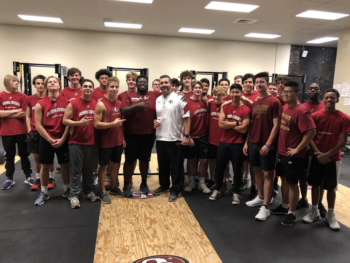 jcgladiators's tweet image. Congratulations to @FBCoachJC for receiving the Commitment to Excellence award for the Month of November. #JustConquer #DareToBeGreat @JohnsCreekHSFB @LeadGladiator @FultonAD_crafts