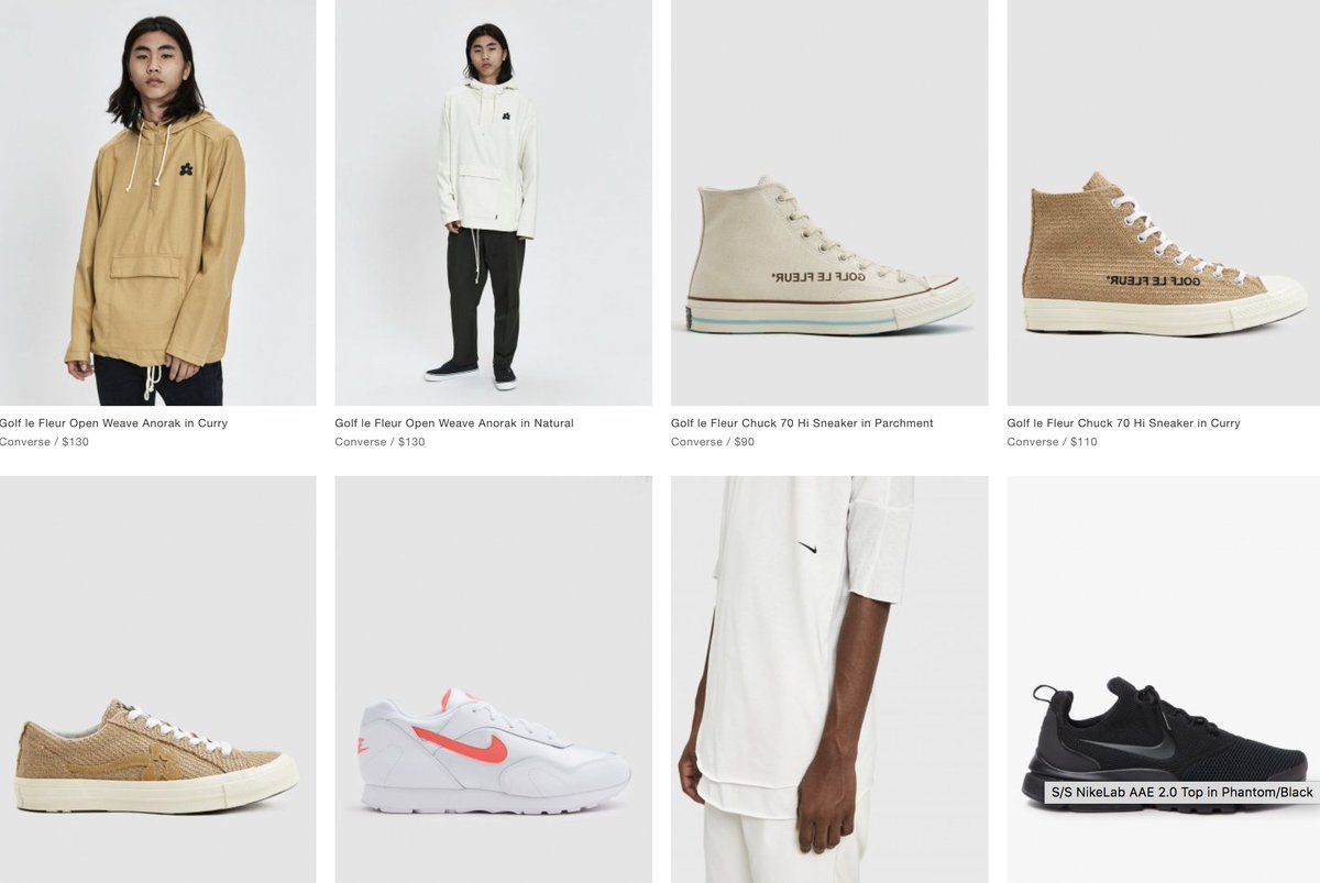 converse x golf le fleur anorak natural