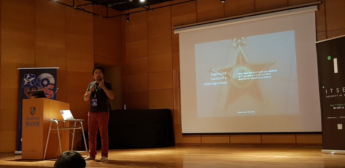 eduardoquiroga's tweet photo. En este momento Juan Anabalon expone #Política de #Ciberseguridad para #Infraestructura de agua y electricidad en #bsideslatam2018 @bsidescl @BSidesLatam https://t.co/f0hJAQhvPU