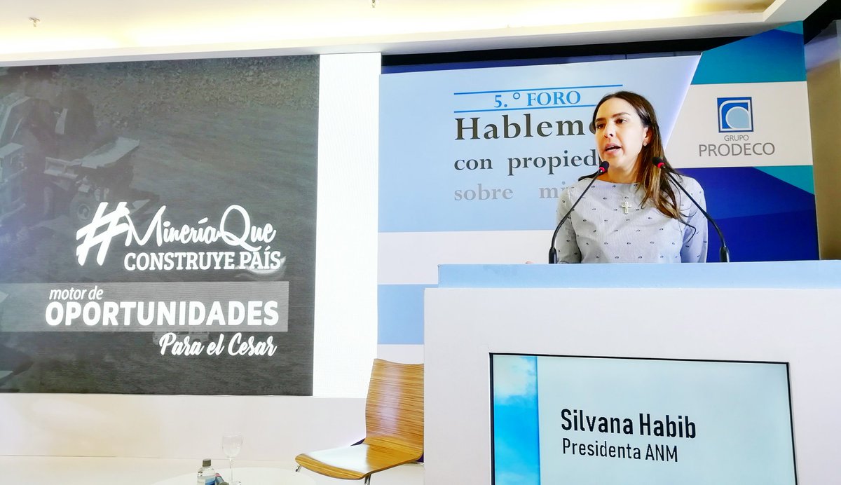 ANMColombia's tweet photo. "El sector minero energético mueve a Colombia y a las regiones. Somos motor de desarrollo, bienestar, crecimiento, reactivación económica, empleo formal y oportunidades regionales": Presidenta @silvihabib #ForoProdeco #MineríaQueConstruyePaís https://t.co/f0hk3Zies5