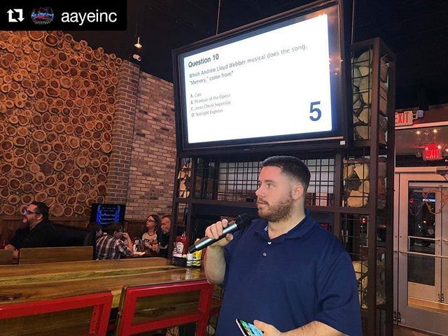 SpeedQuizzing's tweet photo. #SQPix #PicOfTheDay #Repost @aayeinc
・・・
Another day another trivia! We love what we do!
•
•
•
#aaye #aayeparty #allaboutyouentertainment #triviahost #trivia #triviawednesday #trivianight #speedquizzing #hbhighland #harrybuffalo https://t.co/no8SNQnMSS https://t.co/6UE4rR2yej