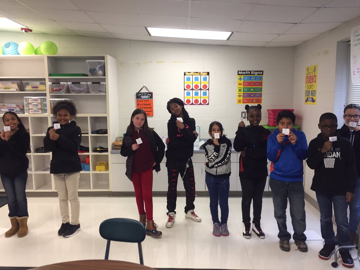 Fractions are my favorite if you can’t tell! And these 5th graders helped me place some on a human number line! #RaisingtheBAR #MathROCKS <a href="/ECUcrystalECU/">Crystal Williams</a> @melrich410
