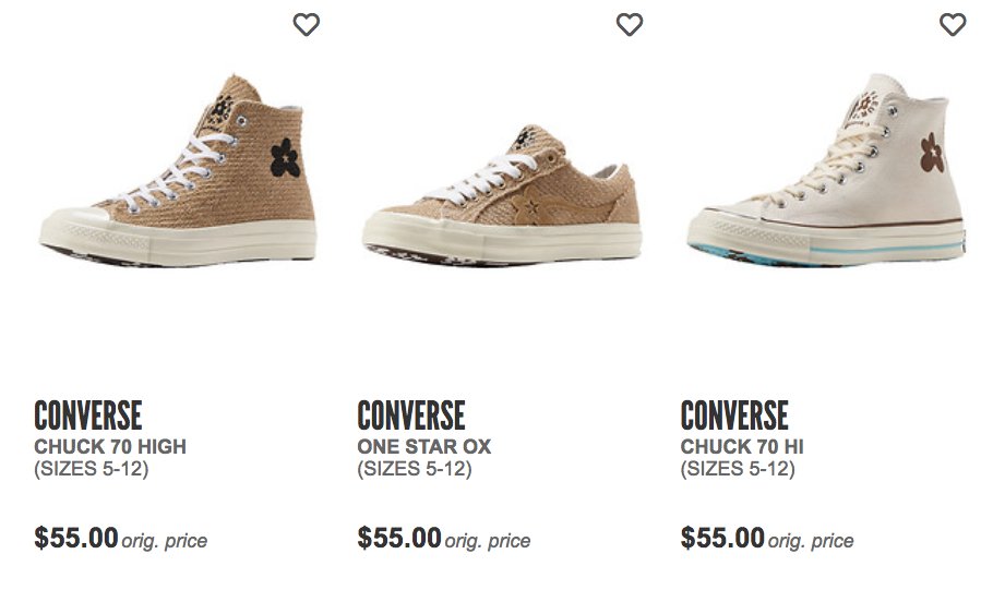 emparedado Amarillento Disfrazado SOLELINKS on Twitter: "Ad: 50% OFF via JIMMY JAZZ GOLF le FLEUR* x Converse  Burlap Pack =&gt; https://t.co/wcYn2bBfVm =&gt; https://t.co/wcYn2bBfVm  DON'T SLEEP $55 EACH https://t.co/jtf5Jr4UKD" / Twitter