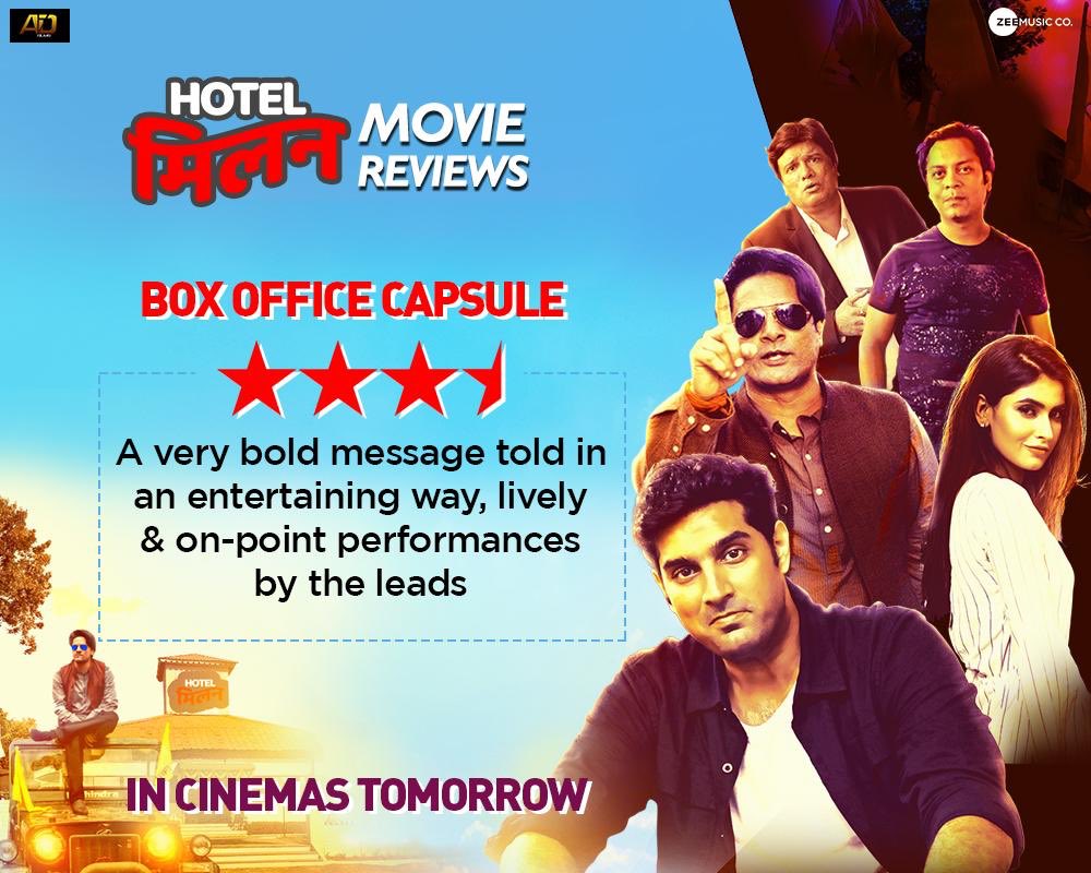 #HotelMilan strikes the right chord with the critics. In cinemas tomorrow! @ikunaalroykapur @iKarishmaSharma @zeishan_quadri @Jaiahlawat @MalviMalhotra @mishravishal @ZeeMusicCompany