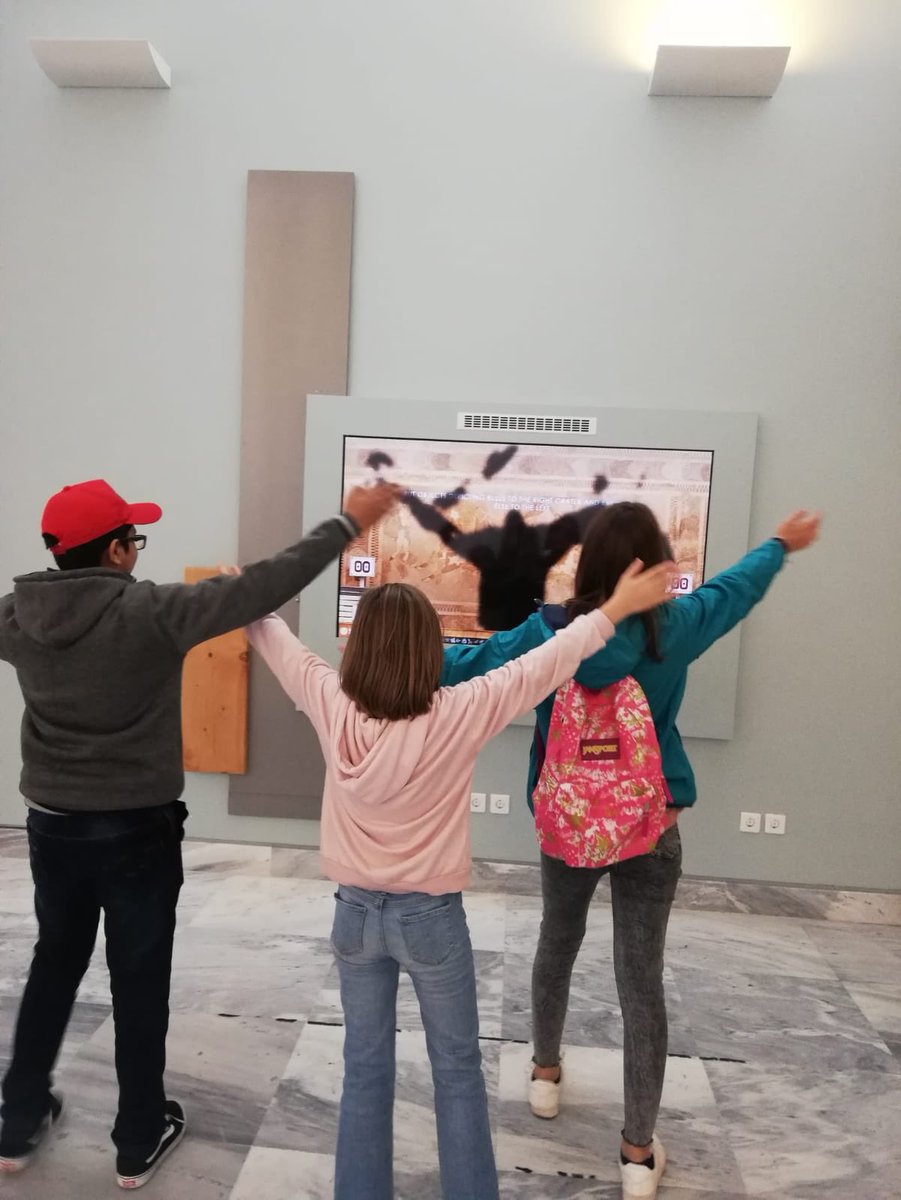 NlisOslo's tweet photo. Erasmus+ Project Meeting Greece Day 2- Our students visited Knossos with 18 students from 6 different countries in Europe. They also visited the archeological museum of Crete. https://t.co/57qlxVGYiA