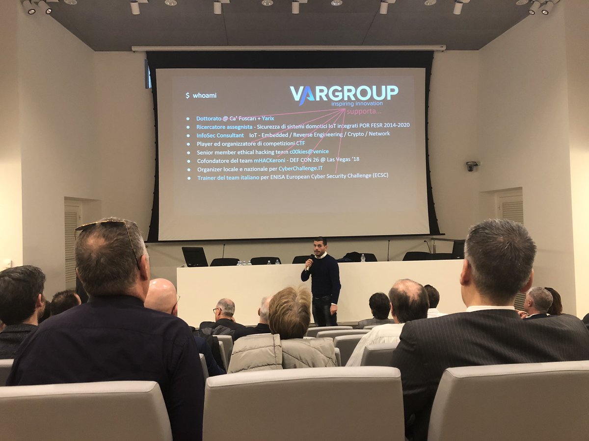 yarixsocial's tweet photo. .@CaFoscari e #Yarix tra formazione e ricerca. Francesco Palmarini racconta a #VarEvolution le attività, il suo percorso di dottorato e la collaborazione con la #DigitalSecurityDivision @VarGroup https://t.co/XMlKIzQQ3R