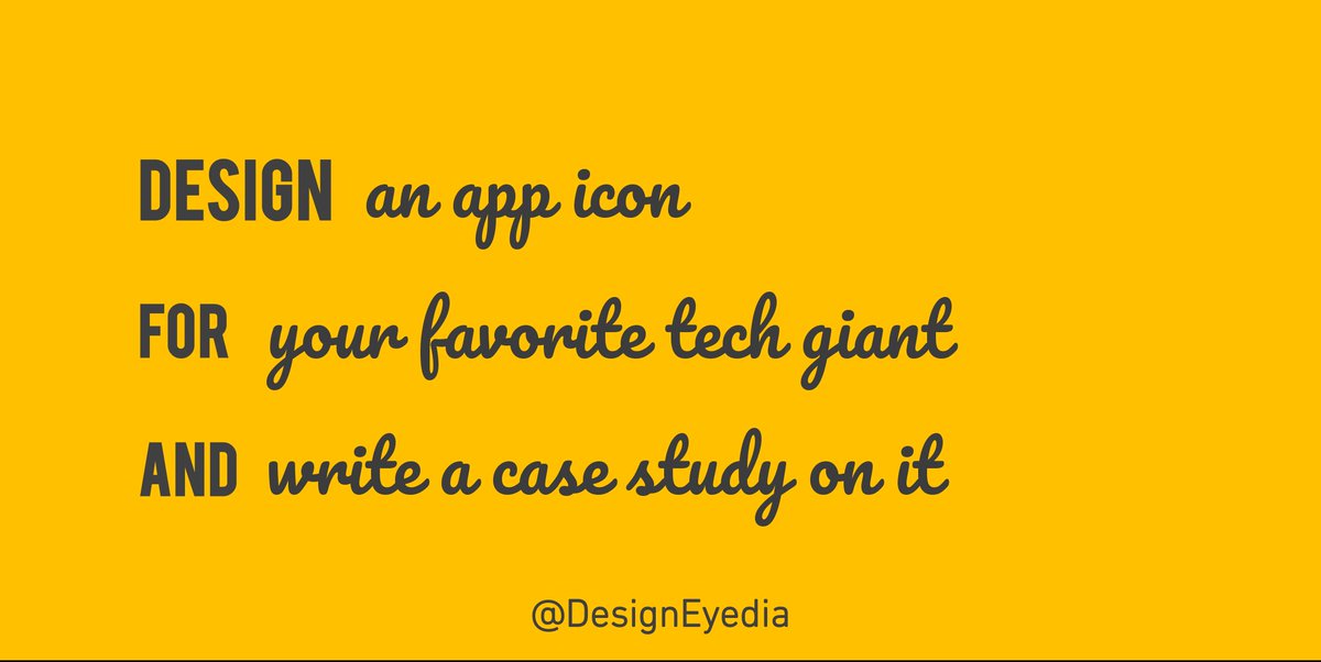 DesignEyedia's tweet photo. Design an app icon for your favorite tech giant and write a case study on it #design #ideas #DesignEyedia https://t.co/QMWaDzrbao