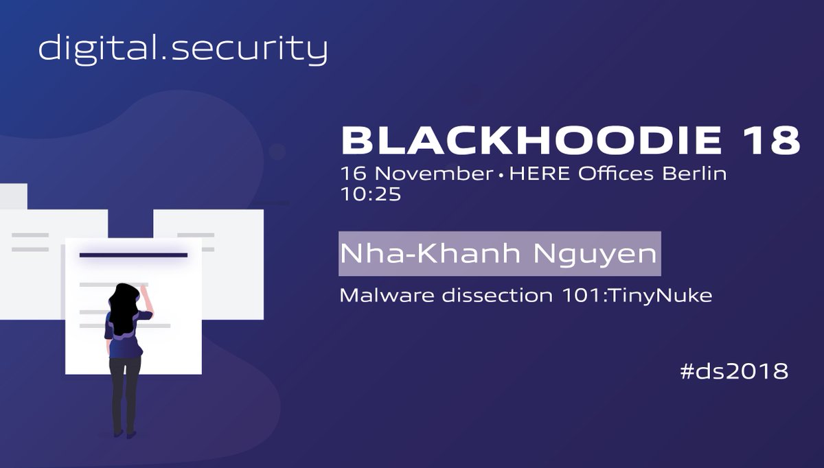 iotcert's tweet photo. Tomorrow, @N1aKan will be in Berlin to talk about #Malware at @Blackhoodie_RE ! More info ➡️ https://t.co/nFoBb8VyGK #blackhoodie18 #ds2018 https://t.co/ZEhiXbP2FR