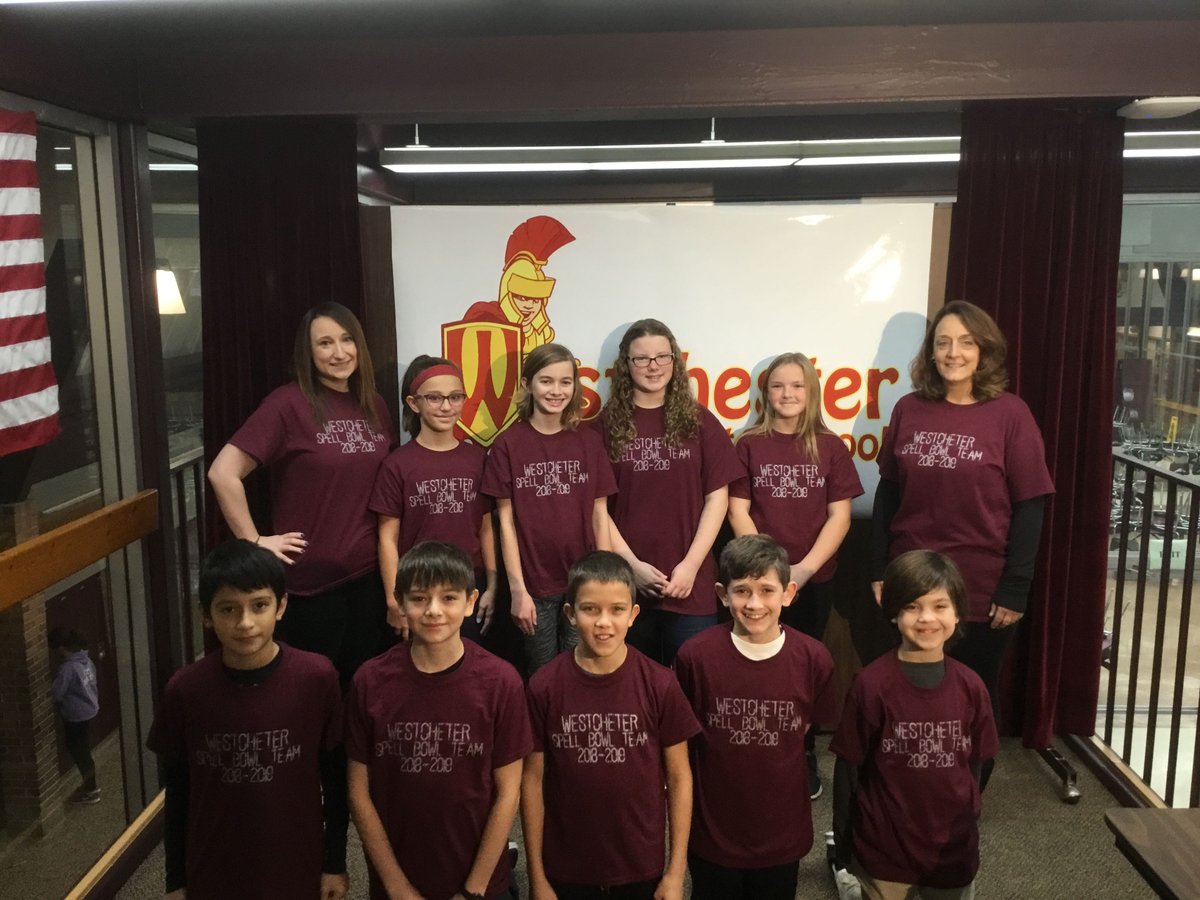 WestchesterInte's tweet photo. WIS proudly presents its 2018-2019 Spell Bowl Team.
Please wish them the best of luck as they take on competition from across Porter County this evening - you all are going to crush it! #SpellCheckYourself https://t.co/qdIp7ghGD5