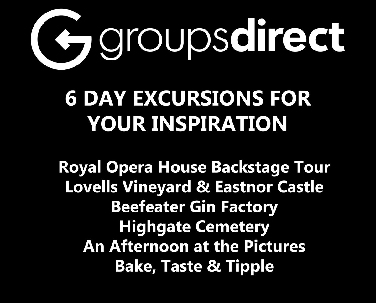 GroupsDirect's tweet photo. Are you looking for inspiration for your day excursion programme?  

Here are 6 days out to get you started! https://t.co/hl2Zkc4bnk 

 #grouptravel #tourism #daysout #travel #video #videomarketing https://t.co/tHcAWl2KZB