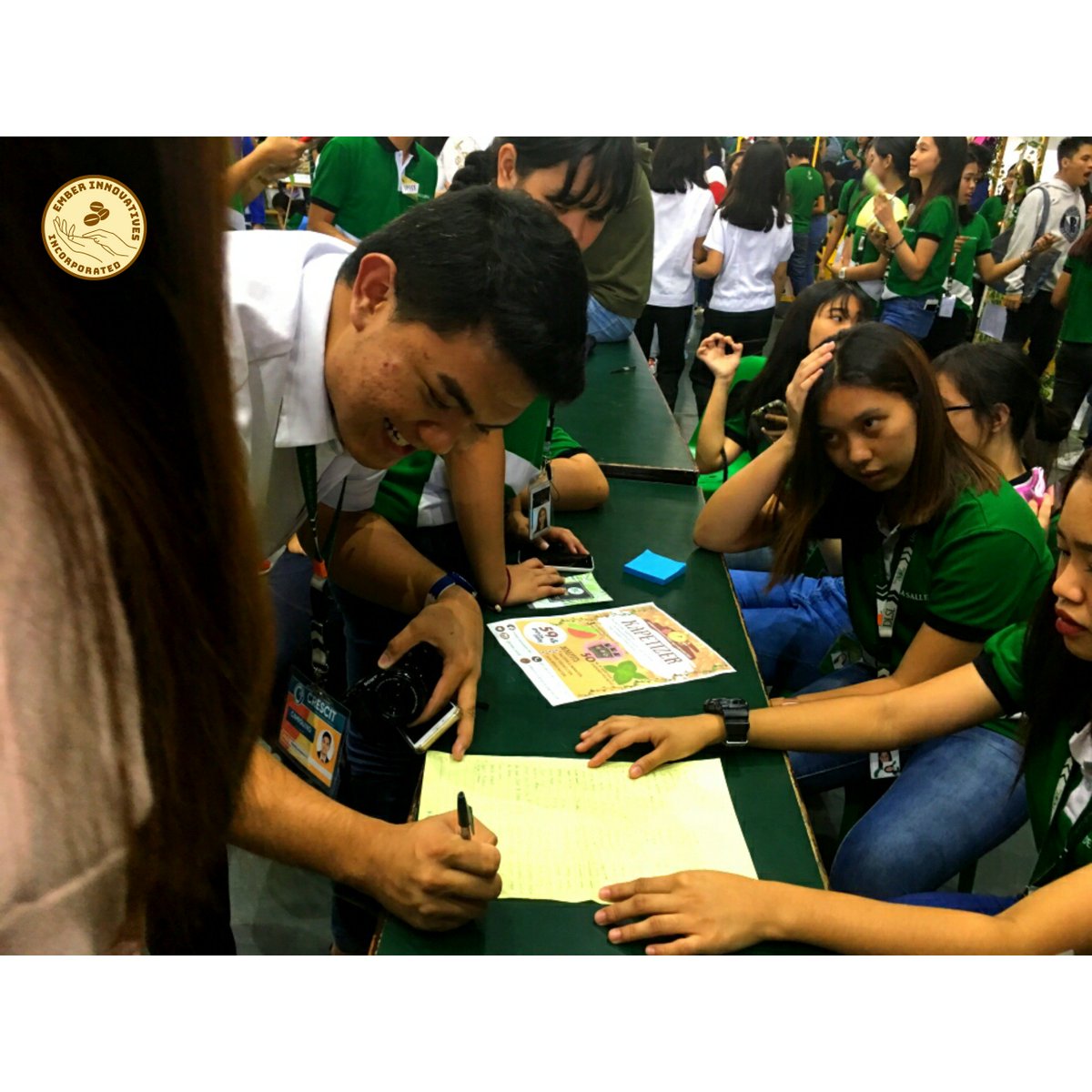 Ember_Incorp's tweet photo. Today's Capstone Exhibit together with all other companies was a blast! Thank you for those people who pre-ordered our product and still, we are accepting for pre-orders! 😉 
#SpreadTheKapiness
#SpreadTheCleanliness https://t.co/u3Gwb51K3W