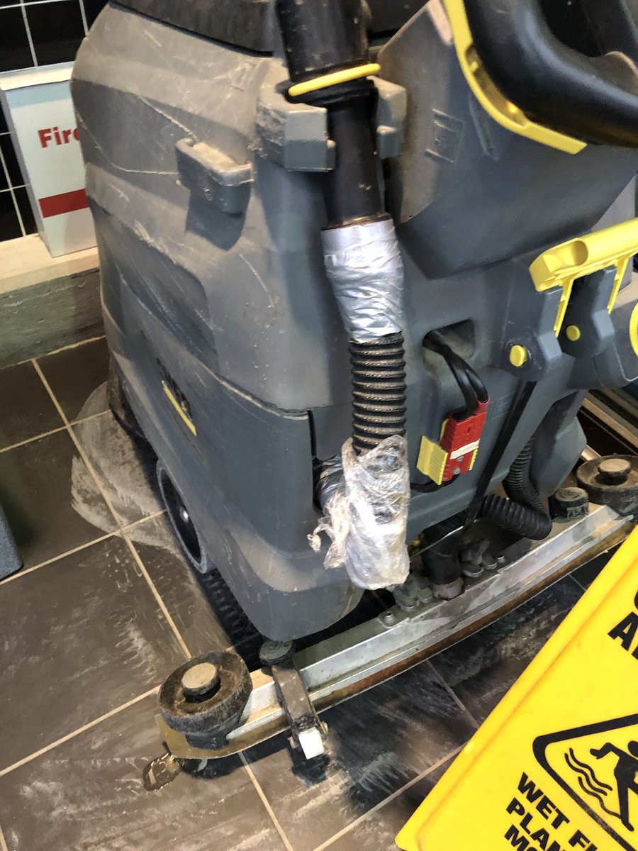 ScottyMcCleanGM's tweet photo. Duct tape and Saran Wrap? Think about using genuine Karcher parts for all your repairs! https://t.co/g92ie0vwHE