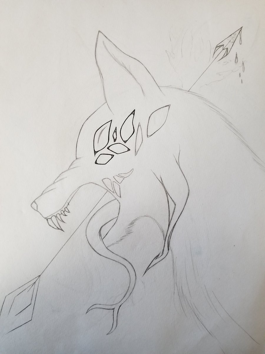 Zerra_Tilar's tweet photo. FINALLY I'M GETTING TO THE LINEART!!!!
#WIP #Art #artistontwitter #drawing #illustration #illustration #Wolf #Arrowshot #illustrationartist #eyes https://t.co/xiEdkg5Vzl