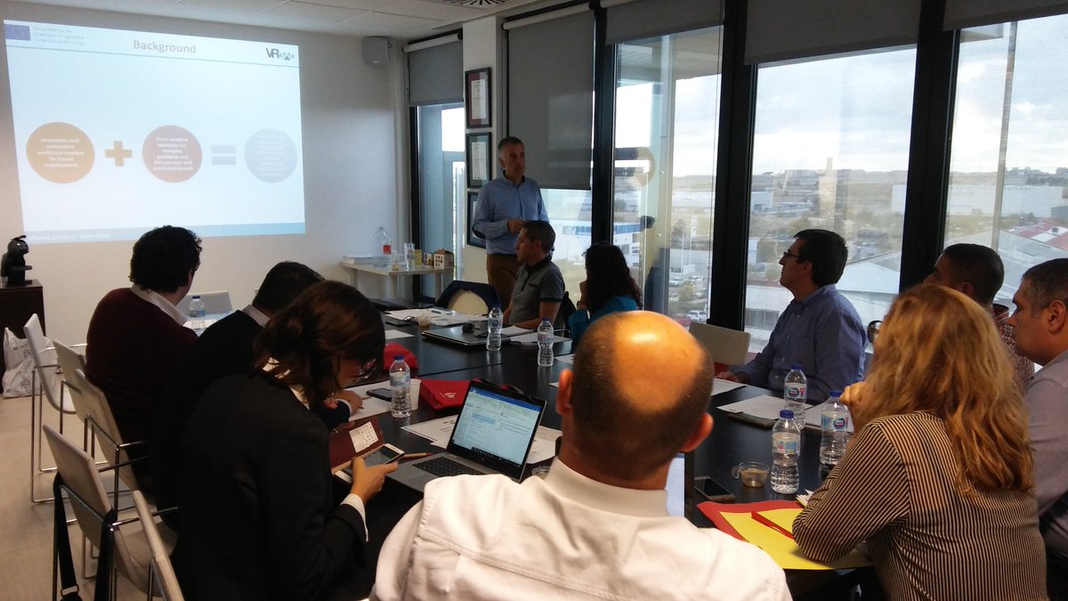 VRoadEU's tweet image. 👨‍💻We&apos;re starting the kick-off meeting of #VRoadEU at the headquarters of @Fund_Laboral with the other partners: @Ga__consultores, @Formedil Piemonte, #Cenfic and @3CABTP.
An interesting workshop on #VirtualReality applied to #roadwork #training in #European #construction sector.