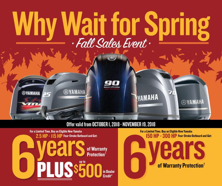 hanckelmarine's tweet photo. There is still time to take advantage of the @YamahaOutboards motor sale! π₯π₯π₯ https://t.co/D51xJ7635k #lifeonthewater #FallSalesEvent https://t.co/0H3AsVKyIr