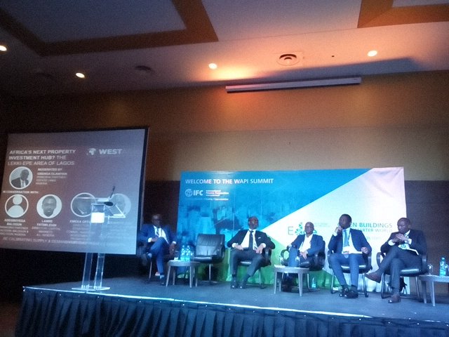 WAPIsummit's tweet photo. The Leki Epe area, is it Africa's next big hub? These experts certainly think so. Powerful panel led by Gbenga Olaniyan of #estatelinks #wapisummit2018 https://t.co/zEgl3q5E24