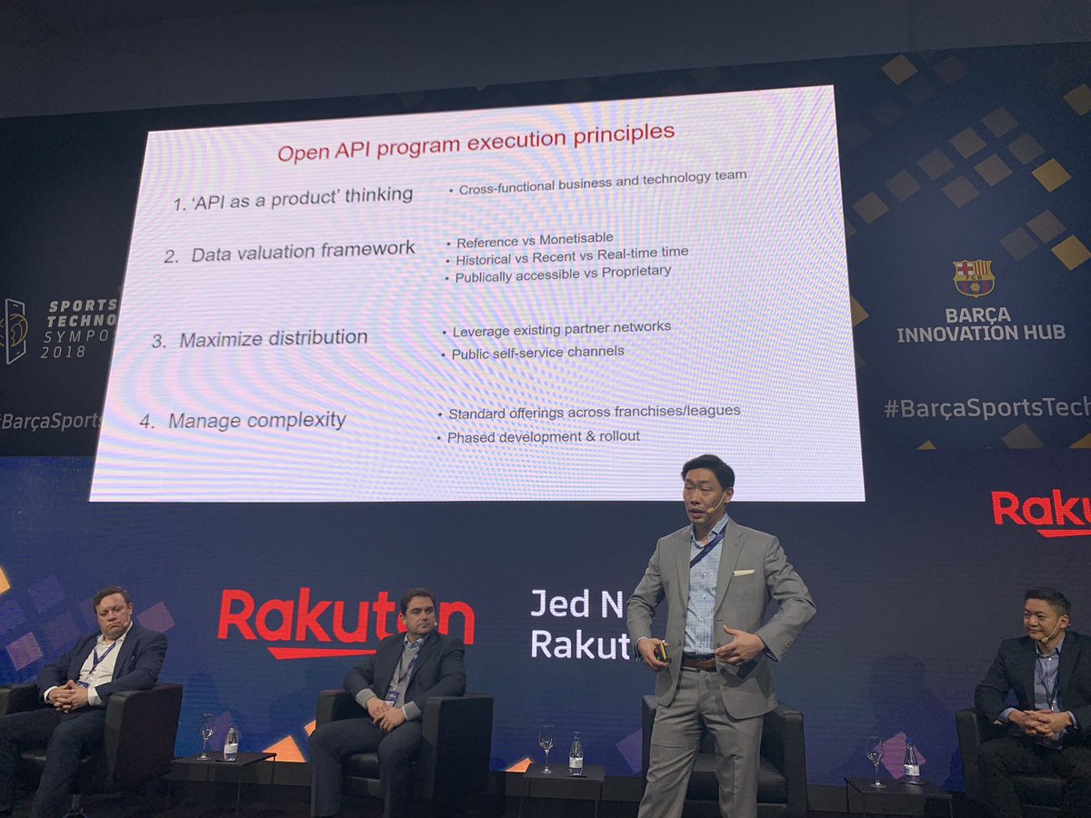 adrianafreitas's tweet photo. Value Generation
Ideas on how to use API
Open to Developers
DATA DRIVEN DECISION-MAKING The API Economy for the sports industry
Rakuten @Jed_Ng1 Head of Rakuten @RakutenRapidAPI empowering #developers #RakutenRapidAPI
Sports Technology Symposium #BarçaSportsTech @FCBarcelona https://t.co/VdQffbQf7V