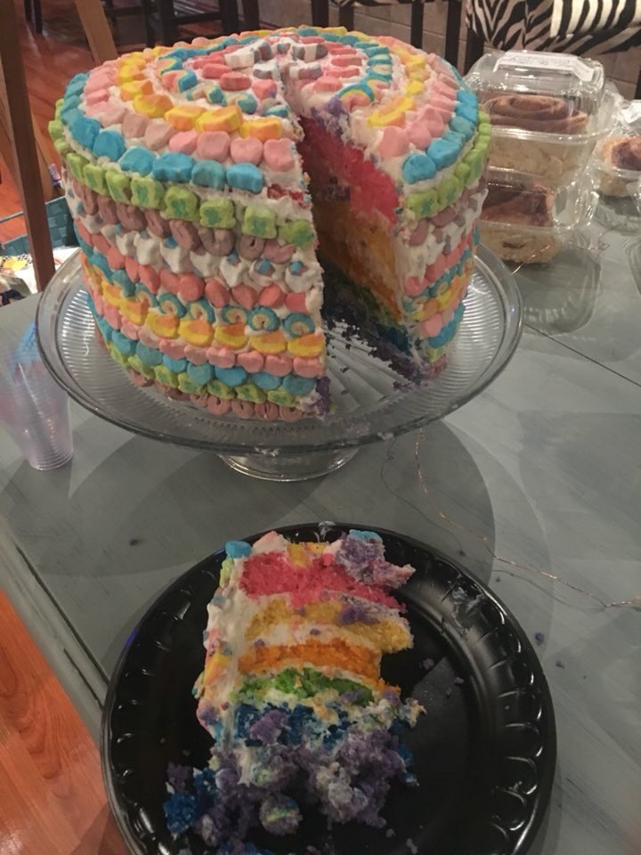 LocalYocalSC's tweet photo. And we can even make you a cake like this Lucky Charms one that is soooo good! https://t.co/deIfPvj9Zv
