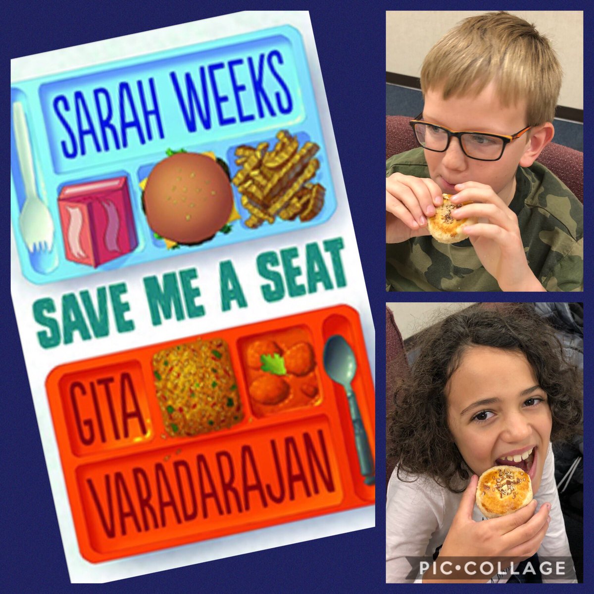 jk_bergstrom's tweet photo. What a great surprise!
We ate naan khatai cookies...just like the characters in Save Me A Seat by ⁦@AuthorWeeks⁩.
They are awesome!
#fablelearn https://t.co/Fyh5yfuSKs