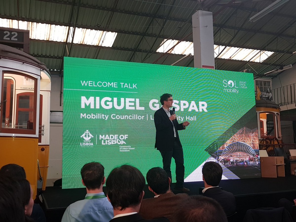 BeMeeper's tweet photo. @SmartOpenLx DemoDay starts with Miguel Gaspar, Mobility Councillor from @CamaraLisboa #SOLmobility #Mobility #Lisboa #FutureofTransportation #MaaS #SmartCities https://t.co/VU5ZzIH02R