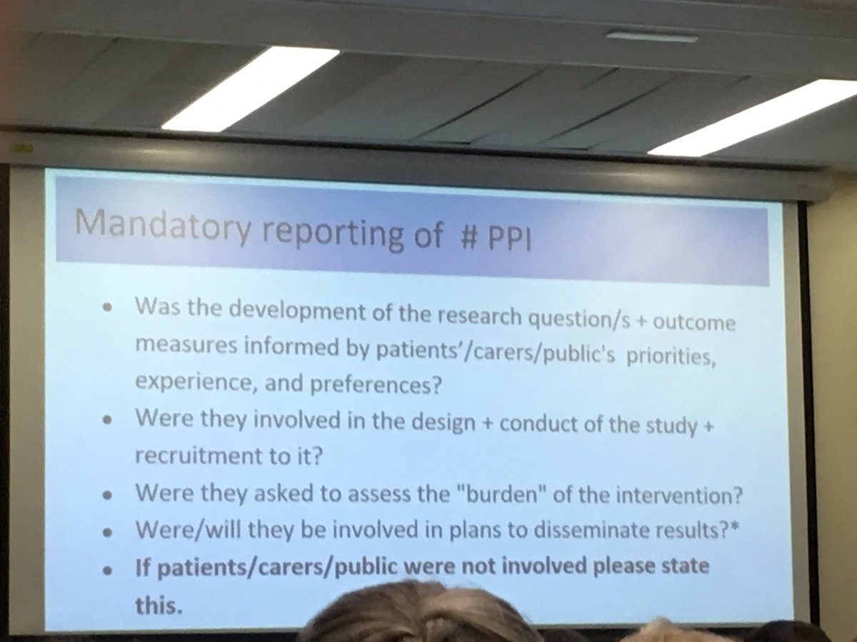 audreybowenprof's tweet photo. BMJ mandatory reporting on PPI. Submitting authors asked each of these questions.
Do other journals request this from submitting authors? @ClinicalRehab @TheLancet @Age_and_Ageing #intppieval https://t.co/WNx7bh1dr6