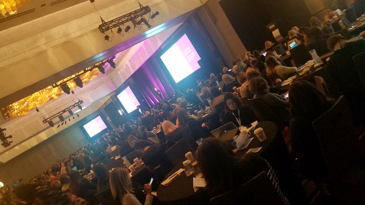 I can't even get all this awesomeness in one shot! Day 2 of the AICPA Women's Global Leadership Summit in NYC. Can't even describe what a room of over 700 women CPA leaders feels like. <a href="/barrymelancon/">Barry Melancon</a> #chills #AICPAwomenlead