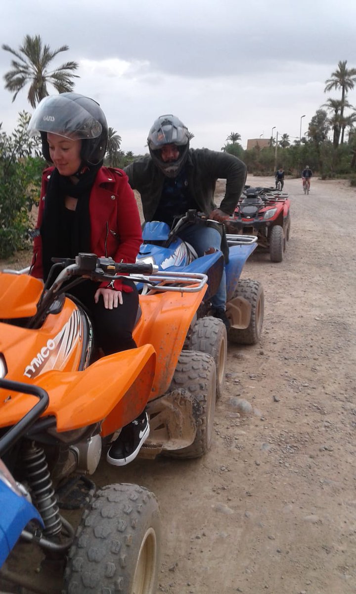 FirstMarrakechT's tweet photo. Our clients enjoyed their day, having fun riding Quad bike in the Palmeraie Marrakech 🤩, with our driver Jamal
#FirstMarrakechTours #Travel #Thingstodo #Activities in #Marrakech #QuadBiking #QuadTours #Quadbike https://t.co/2hU9zGUIS2