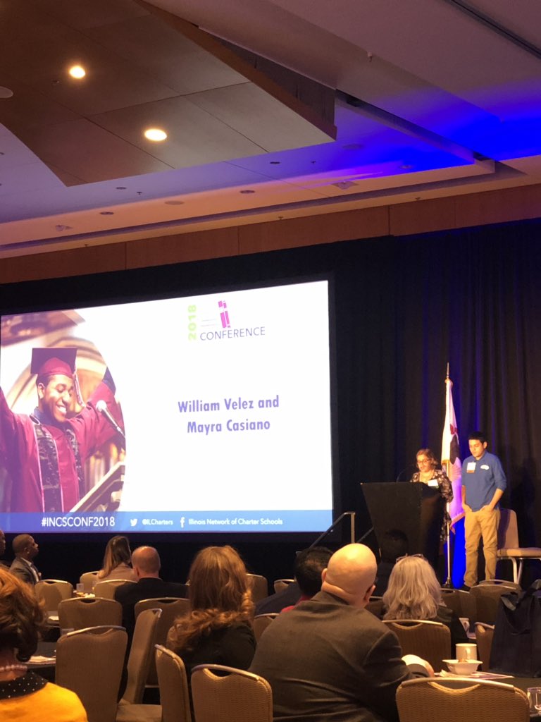 scott1639's tweet photo. Inspiring message this morning from William and his mother, Mayra from @ASPIRAIllinois at the @ILCharters #INCSCONF2018 -thanks for sharing your story! https://t.co/lRYNh0Ipt0