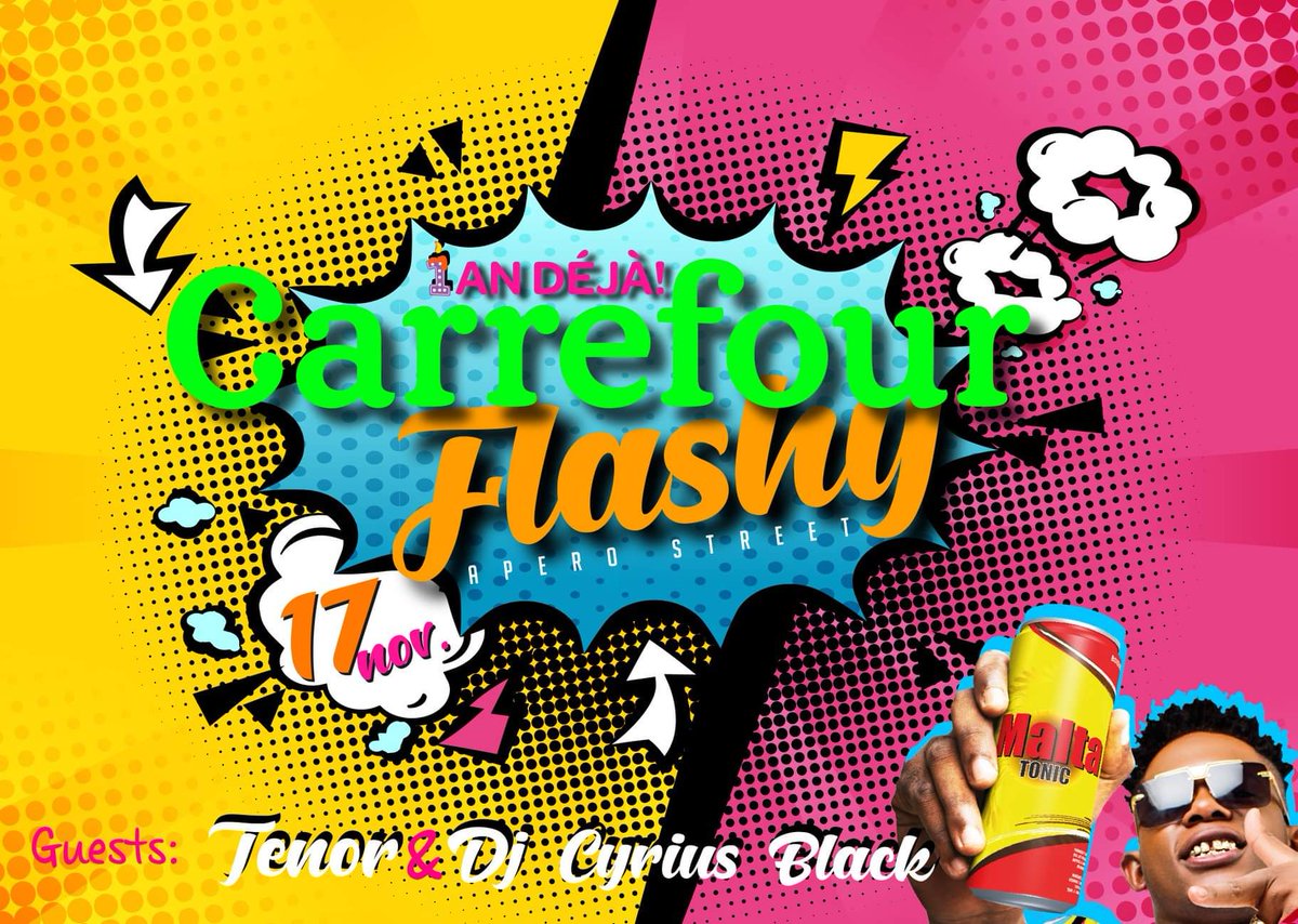 DlaYdeOut's tweet photo. 🍾 Party 🚩 Carrefour Flashy
📅 17.11.2018
👉 Carrefour - Bonamoussadi
📲 @AperoStreet @TENOR_officiel @djcyriusblack @SABC_Brasseries
#DlaOut #Douala #Ou237 https://t.co/jYgQOXK3qj